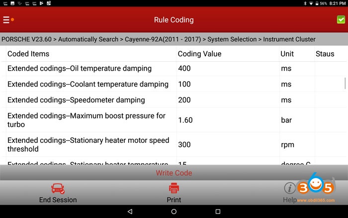 Change The Cayenne 958 Boost Pressure Value Limit 04
