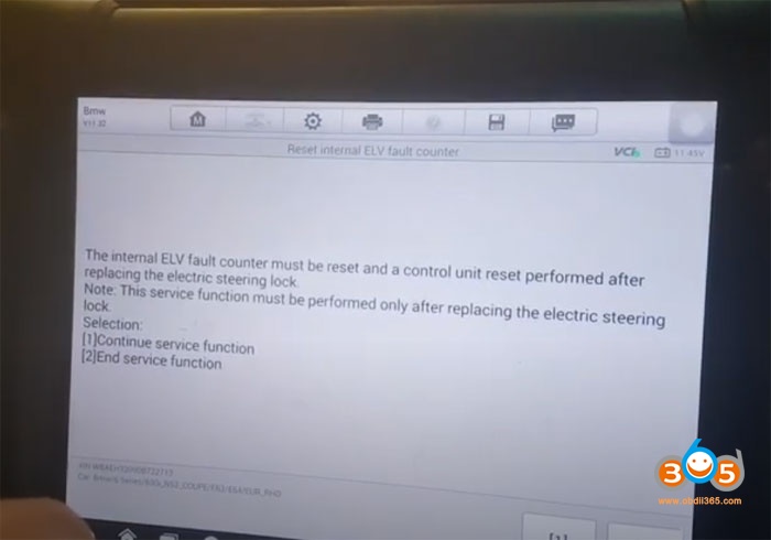 Autel Solved Bmw Aoaa Fault By Elv Reset 11