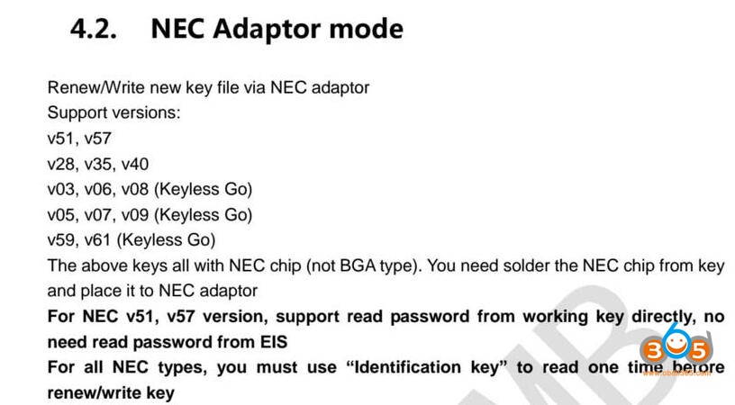 Nec Adaptor Mode 02