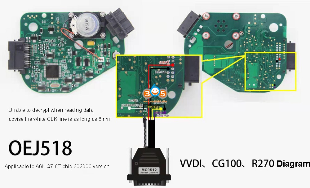How To Use Audi A6l Q7 J518 Simulator 8e Chip 05