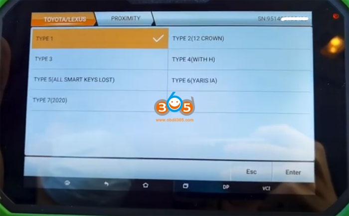 Obdstar Key Sim Lexus 98 Smart Key 5