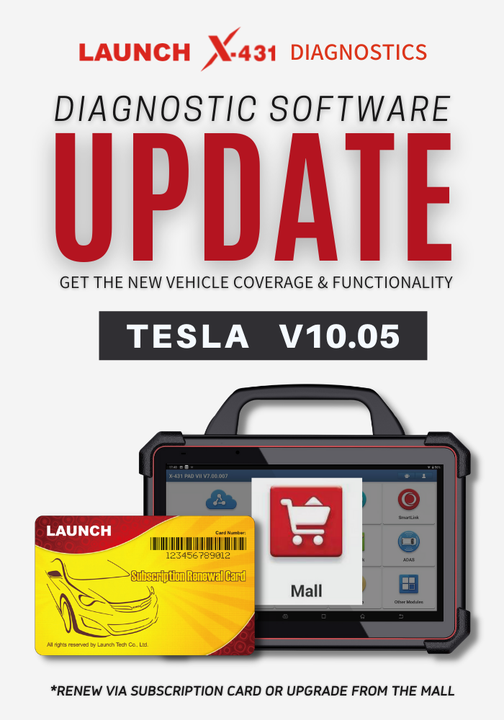 Launch X431 Update Tesla Software