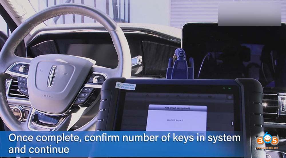 Autel Maxiim Im508 2021 Lincoln Navigator Smart Keys Add 12
