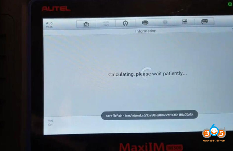 Autel Imm508 Read Audi Bcm2 Encrypted 17