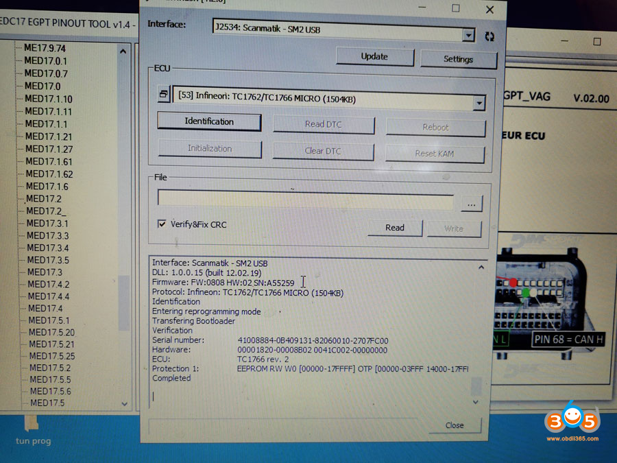 PCMTuner VAG MED17.5.5 TC1766 1