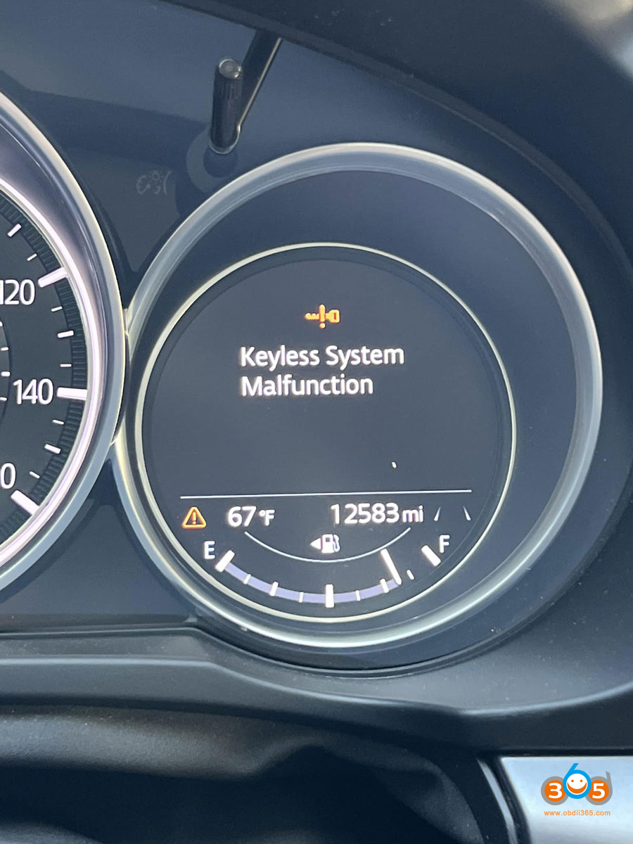 Mazda Keyless System Malfunction 1