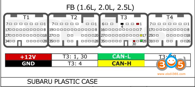 Pcmtuner Module42 Bootloader Pinout Subaru Plastic Case 2