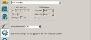 FORScan MaxiFlashPro Connection