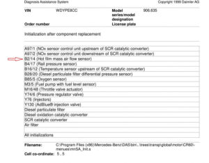 How to Reset Mercedes MAF Adaptations with MB Star? | OBDII365.com