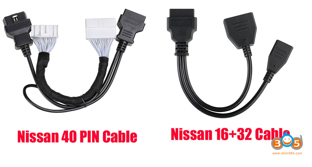 Obdstar Nissan Cables
