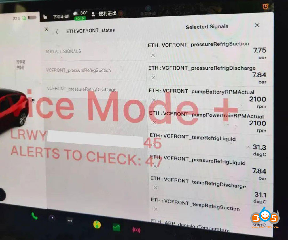 Activate Tesla Service Mode 13