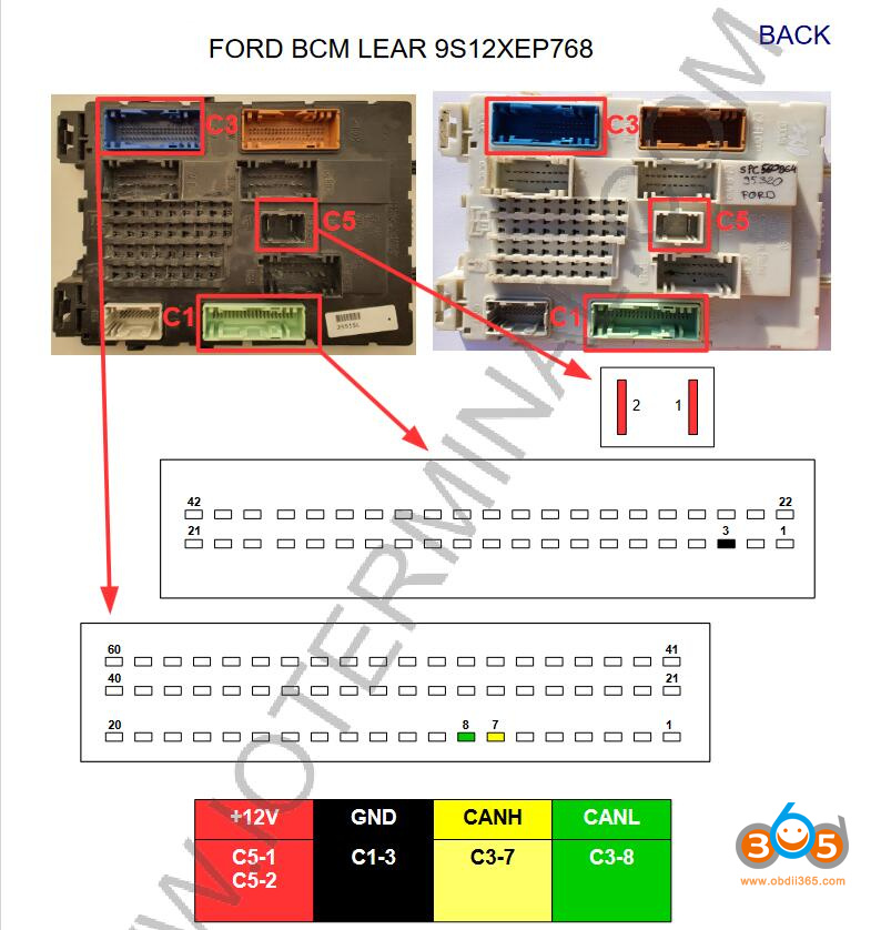 Ford Lear Bcm Pinout 1