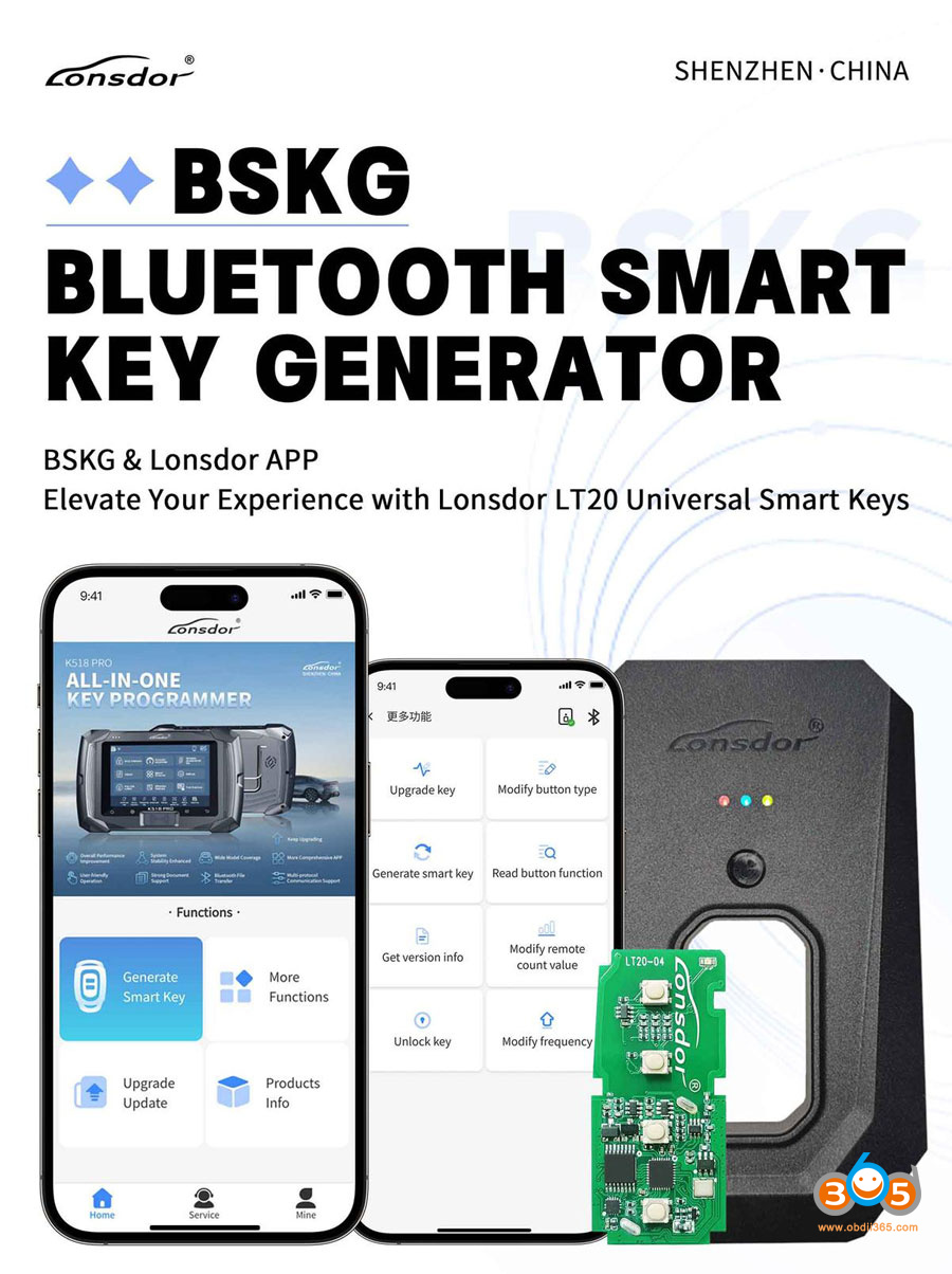 Lonsdor Bluetooth Key Generator 1