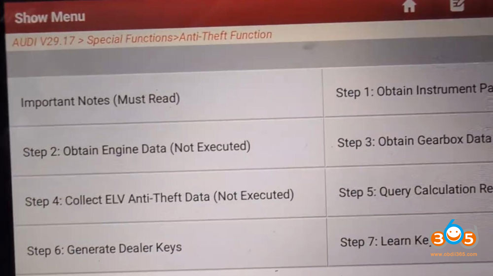 Launch X431 Mqb Sync Data 7 Steps