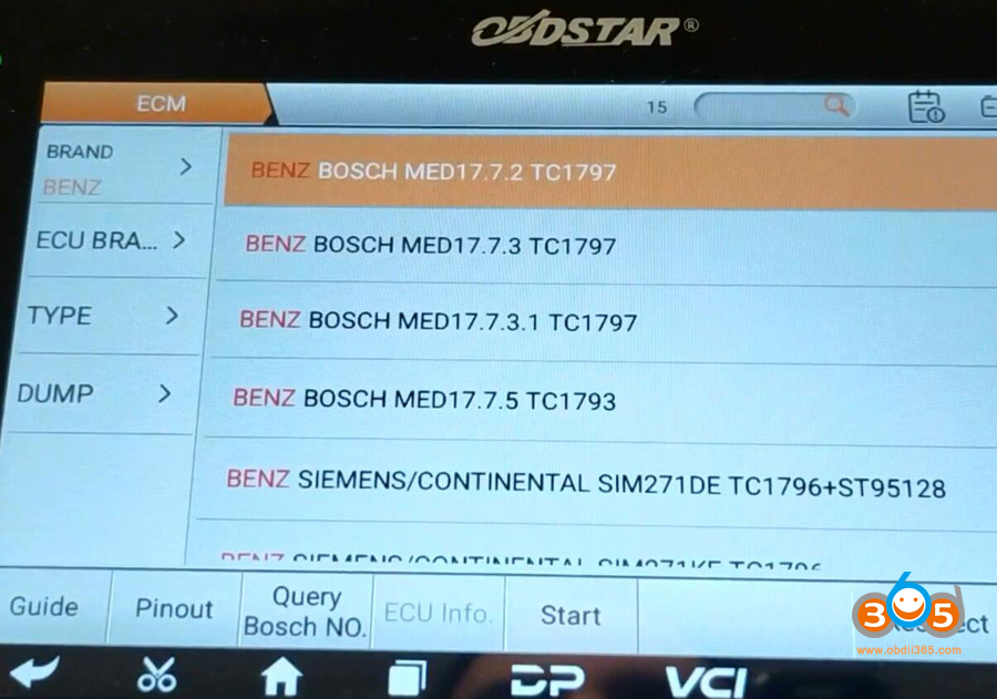 Obdstar Dc706 Clone Benz MED17.7.2 Ecu 5