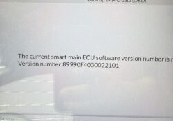 Autel IM608 2023 Toyota CHR ECU Version Is Not Supported