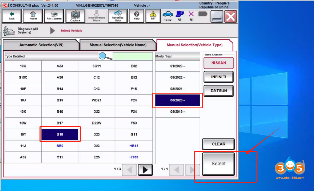 Topdon Rlink X7 Nissan Consult3 Software 7