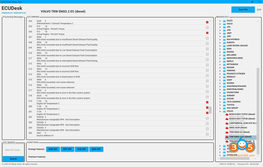 ECUDesk Volvo TRW EMS 2 ECUDesk Volvo TRW EMS 2