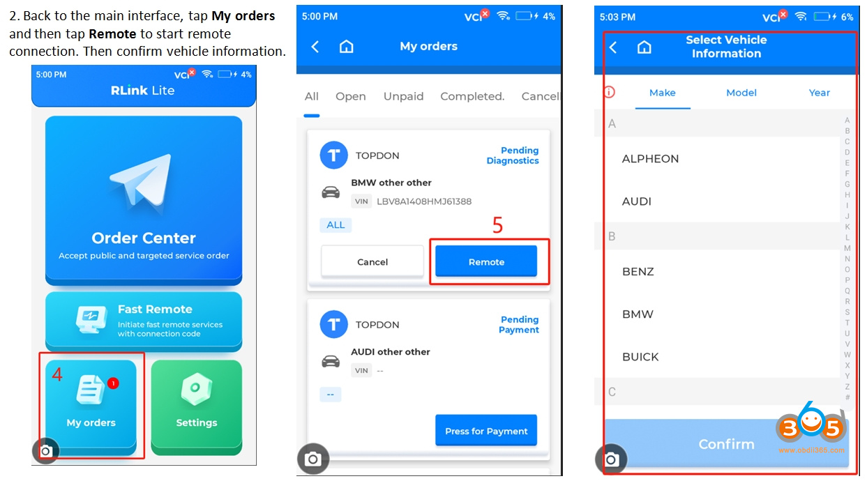 Topdon Rlink Lite remote diagnosis 15 Topdon Rlink Lite remote diagnosis 15