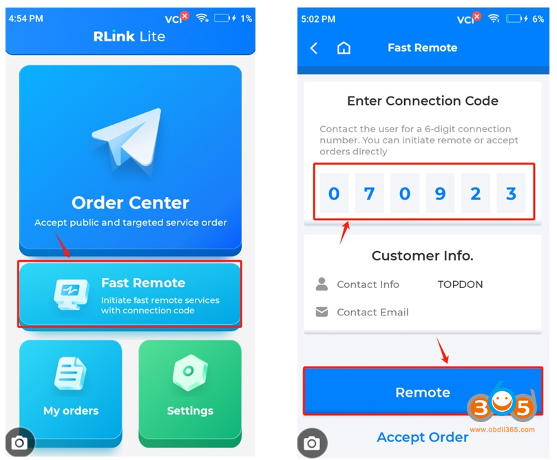 Topdon Rlink Lite remote diagnosis 5 Topdon Rlink Lite remote diagnosis 5