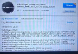 Autel IM508 adds EDC16 ME9 cloning