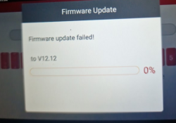 launch crp firmware update failed
