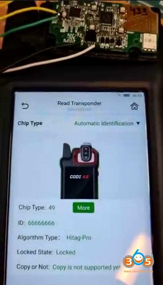 copy land rover new smart key with cgdi k2 13