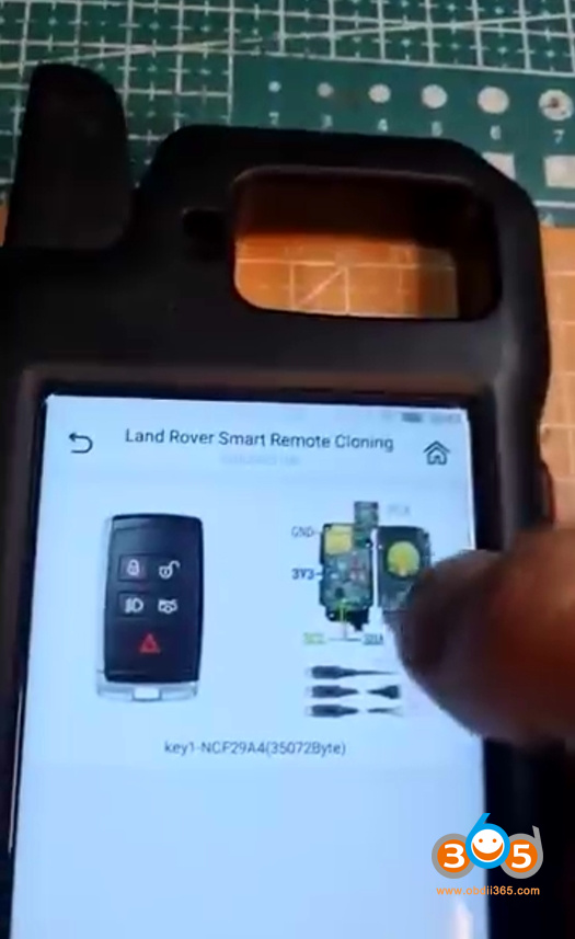 copy land rover new smart key with cgdi k2 3