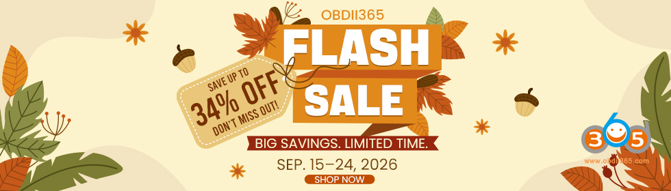 OBDII365 September Flash Sale